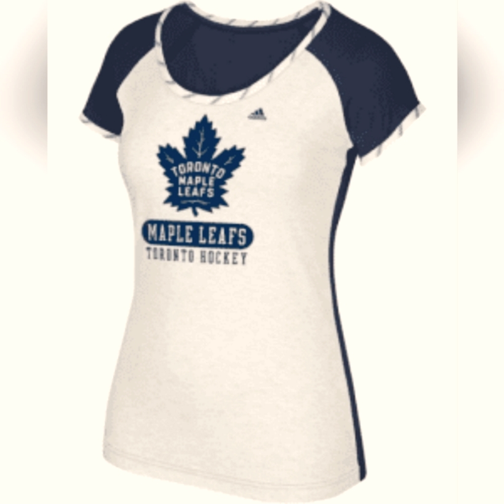 Toronto Maple Leafs adidas - Ladies Skate Lace Tee sz XL